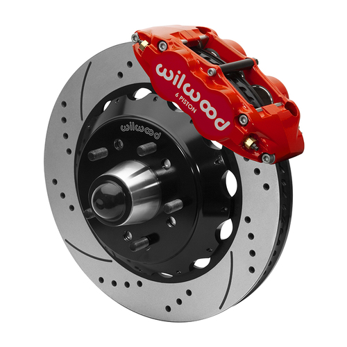 Wilwood KIT,FRONT,FNSL6R,WWE 63-87 C10 IRON PRO SPINDLE,14.00 ROTOR,5 LUG,SRP,RED