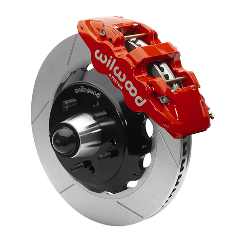 Wilwood KIT,FRONT,AERO6,WWE 63-87 C10 IRON PRO SPINDLE,14.00 ROTOR,5 LUG,RED