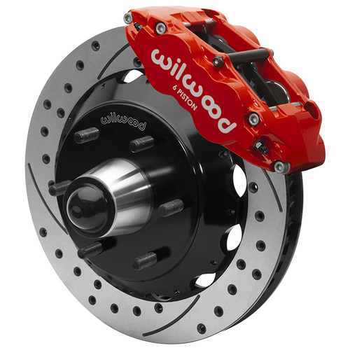 Wilwood KIT,FRONT,FNSL6R,WWE 63-87 C10 IRON PRO SPINDLE,13.06 ROTOR,6 LUG,SRP,RED