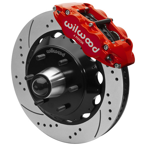 Wilwood KIT,FRONT,FNSL6R,WWE 63-87 C10 IRON PRO SPINDLE,14.00 ROTOR,6 LUG,SRP,RED