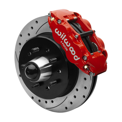 Wilwood KIT,FRONT,FNSL6R,WWE 88-98 C1500 IRON PRO SPINDLE,12.19,5 LUG,W/ABS,SRP,RED