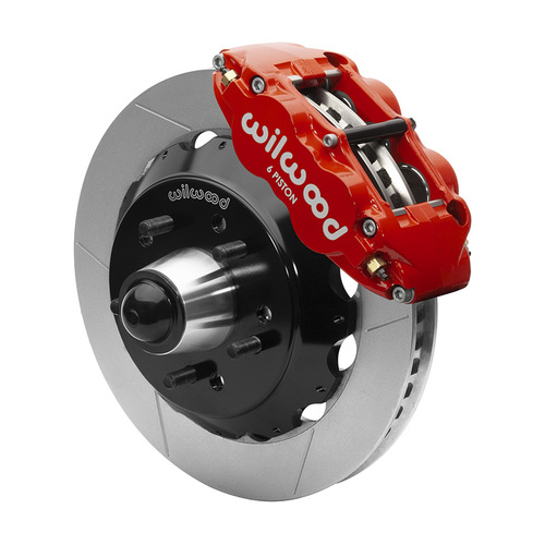 Wilwood KIT,FRONT,FNSL6R,WWE 88-98 C1500 IRON PRO SPINDLE,13.06 ROTOR,5 LUG,W/ABS,RED