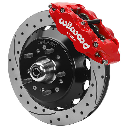 Wilwood KIT,FRONT,FNSL6R,2ND GEN PRO SPINDLE,70- 81 F BOD,75-79 A&X BOD,12.88 RTR,SRP,RED