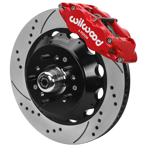 Wilwood KIT,FRONT,FNSL6R,2ND GEN PRO SPINDLE,70- 81,F BOD,75-79 A&X BOD,14.00 RTR,SRP,RED