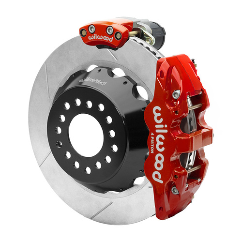 Wilwood KIT,REAR,EPB,AERO4,12 BOLT,2.75 OFFSET 14.00 ROTOR,RED