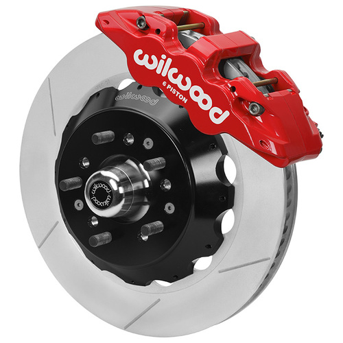 Wilwood KIT,FRONT,AERO6,AFX PRO SPINDLE,14.00 ROTOR,RED