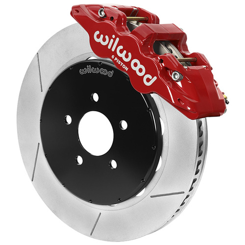 Wilwood KIT,FRONT,5 LUG,MUSTANG,94-04,AERO6 14.00 ROTOR,RED,W/LINES