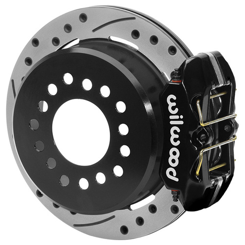 Wilwood Brake Kit, Rear, FDLI, Disc/Drum, Integral, Drilled Slotted, Type III Ano, Kit