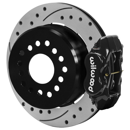 Wilwood Brake Kit, Rear, FDLI, Disc/Drum, Integral, Drilled Slotted, Type III Ano, Kit