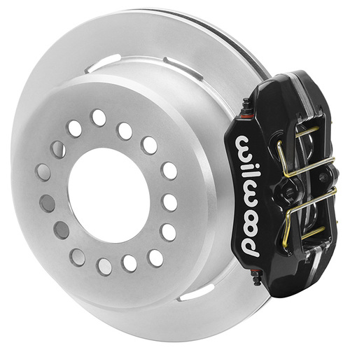 Wilwood Brake Kit, Rear, FDPLP, Disc/Drum, Integral, GM, Plain Face, Type III Ano, Kit
