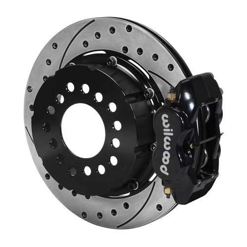 Wilwood Brake Kit, Rear, FDLI Pro Series, Lug, 12.19 Rotor, GT Slotted & Drilled, Black, Kit