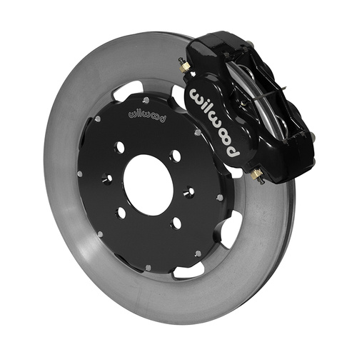 Wilwood Brake Kit, Front, FDLI Big Brake (Hat), Lug, 12.19 Rotor, Plain Face, Black, For Acura, For Honda, Kit