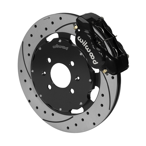 Wilwood Brake Kit, Front, FDLI Big Brake (Hat), Lug, 12.19 Rotor, SRP, Black, For Acura, For Honda, Kit