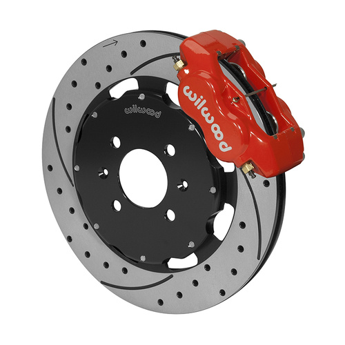 Wilwood Brake Kit, Front, FDLI Big Brake (Hat), Lug, 12.19 Rotor, SRP, Red, For Acura, For Honda, Kit