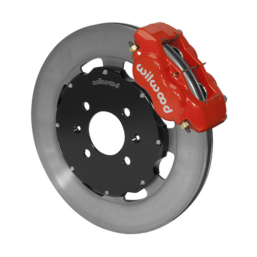 Wilwood Brake Kit, Front, FDLI Big Brake (Hat), Lug, 12.19 Rotor, Plain Face, Red, For Acura, For Honda, Kit