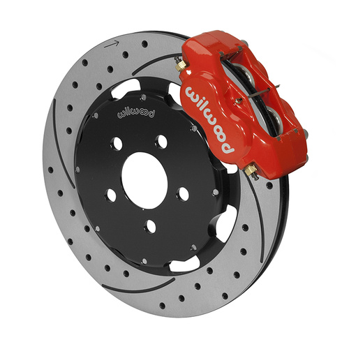 Wilwood Brake Kit, Front, FDLI Big Brake (Hat), Lug, 12.19 Rotor, SRP, Red, For Chrysler, For Dodge, Kit