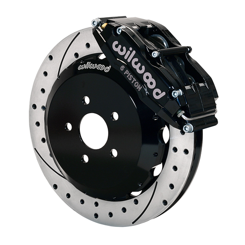 Wilwood Brake Kit, Front, Superlite 6 Big Brake (Hat), Lug, 13.00 Rotor, SRP, Black, For Chevrolet, For Pontiac, Kit