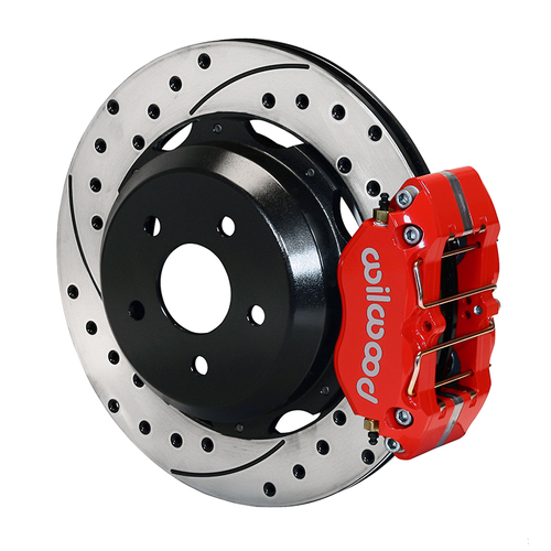 Wilwood Brake Kit, Rear, Dynapro For OE Parking Brake, Lug, 12.19 Rotor, SRP, Red, OEM, Kit