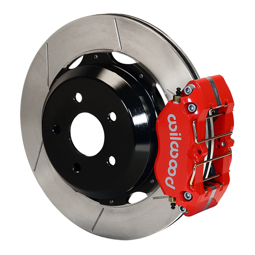 Wilwood Brake Kit, Rear, Dynapro For OE Parking Brake, Lug, 12.19 Rotor, Plain Face, Red, OEM, Kit