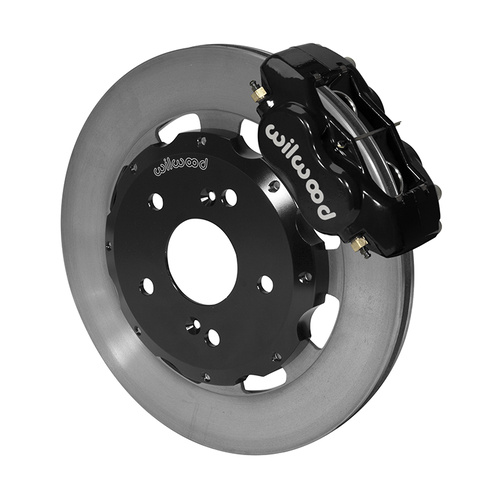 Wilwood Brake Kit, Front, FDLI Big Brake (Hat), Lug, 12.19 Rotor, Plain Face, Black, For Acura, For Honda, Kit