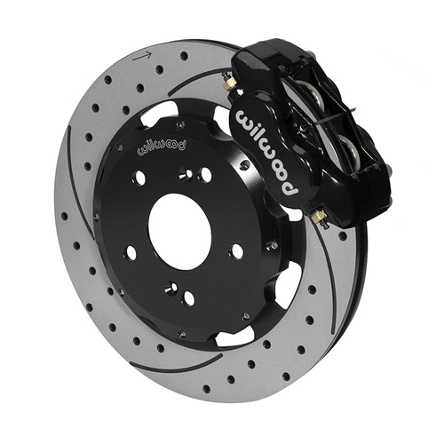 Wilwood Brake Kit, Front, FDLI Big Brake (Hat), Lug, 12.19 Rotor, SRP, Black, For Acura, For Honda, Kit