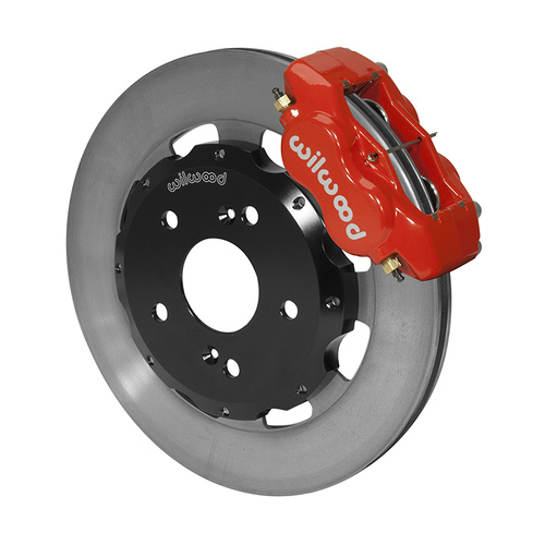 Wilwood Brake Kit, Front, FDLI Big Brake (Hat), Lug, 12.19 Rotor, Plain Face, Red, For Acura, For Honda, Kit