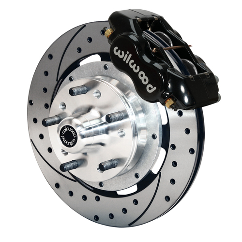 Wilwood Brake Kit, Front, FDLI Big Brake, (Hub), Lug, 12.19 Rotor, GT Slotted & Drilled, Black, Kit