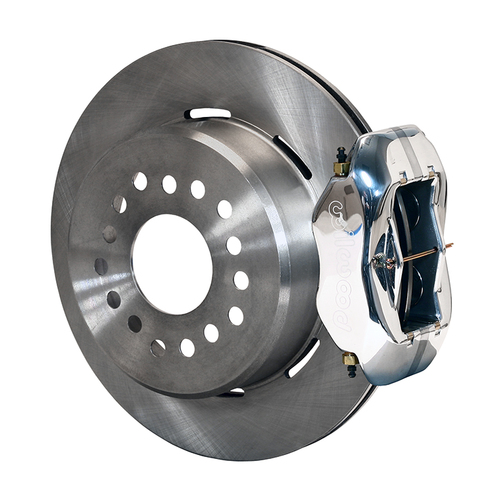 Wilwood Brake Kit, Rear, FDLI Parking, Lug, 12.19 Rotor, Plain Face, Polished, Big For Ford, Kit