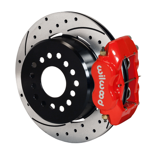 Wilwood Brake Kit, Rear, FDLI Parking, Lug, 12.19 Rotor, SRP, Red, Big For Ford New Style, Kit