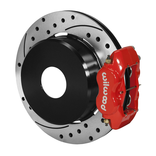 Wilwood Brake Kit, Rear, FDLI Parking, Lug, 12.19 Rotor, SRP, Red, Big For Ford, Kit