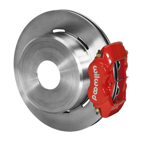 Wilwood Brake Kit, Rear, FDLI Parking, Lug, 12.19 Rotor, Plain Face, Red, Big For Ford, Kit