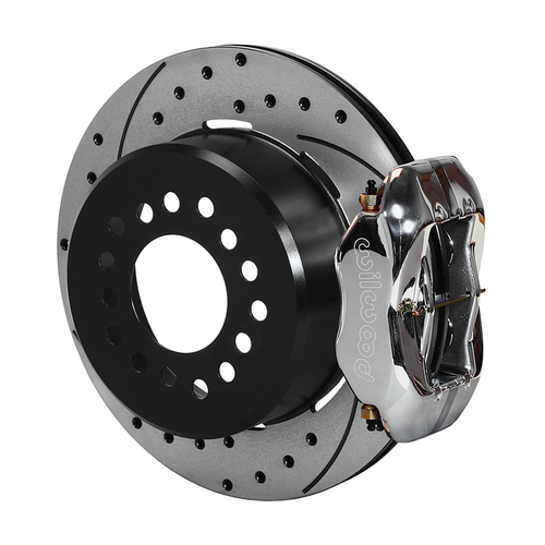 Wilwood Brake Kit, Rear, FDLI Parking, Lug, 12.19 Rotor, SRP, Polished, Small For Ford, Kit
