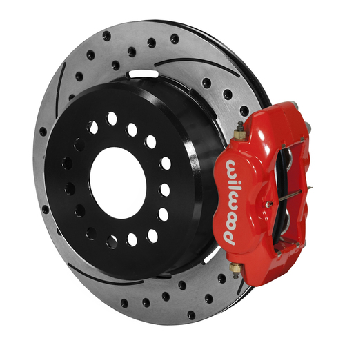 Wilwood Brake Kit, Rear, FDLI Parking, Lug, 12.19 Rotor, SRP, Red, Olds/For Pontiac, Kit