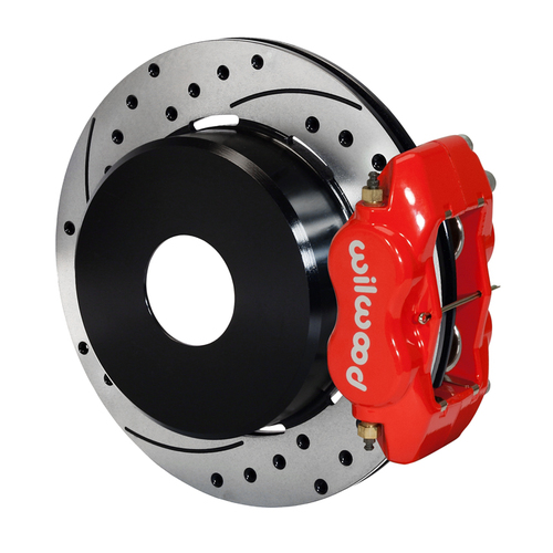 Wilwood Brake Kit, Rear, FDLI Parking, Lug, 12.19 Rotor, SRP, Red, Big For Ford New Style, Kit