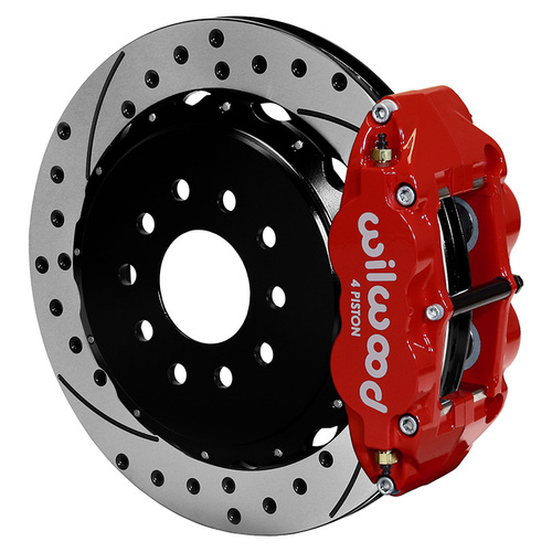 Wilwood Brake Kit, Rear, FNSL4R Big Brake For OE Parking Brake, Radial, 13.00 Rotor, SRP, Red, OEM, Kit