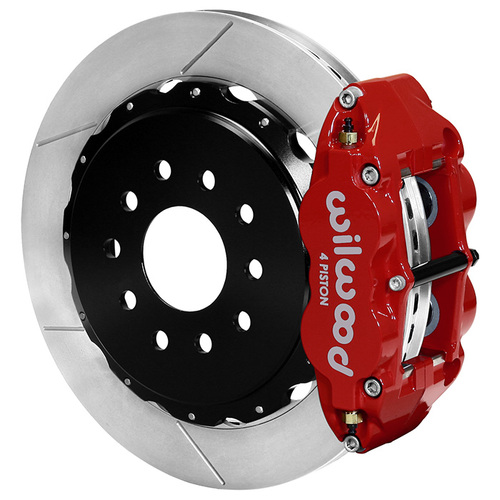 Wilwood Brake Kit, Rear, FNSL4R Big Brake For OE Parking Brake, Radial, 13.00 Rotor, Plain Face, Red, OEM, Kit