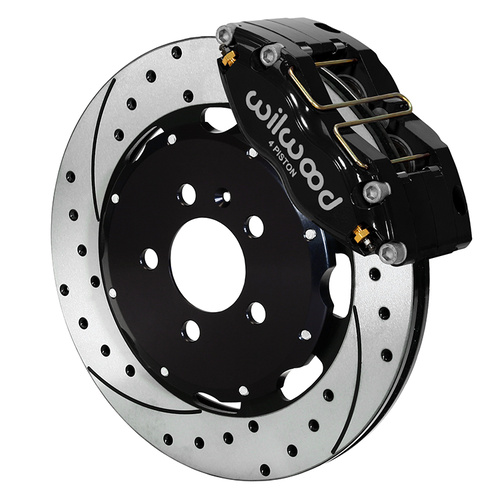 Wilwood Brake Kit, Front, NDPR-DS Big Brake (Hat), Radial, 12.19 Rotor, SRP, Black, Audi, Volkswagen, Kit