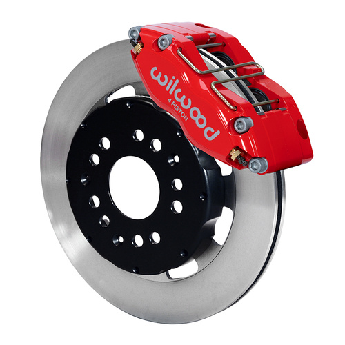 Wilwood Brake Kit, Front, NDPR-DS Big Brake (Hat), Radial, 12.19 Rotor, Plain Face, Red, For Chrysler, For Dodge, Eagle, For Mitsubishi, Kit
