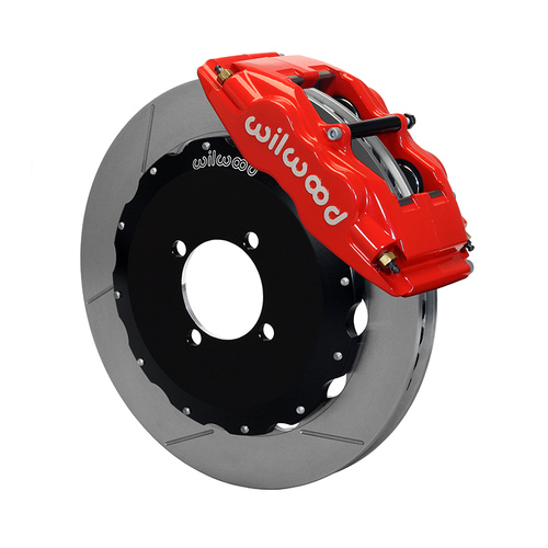 Wilwood Brake Kit, Front, FSLI4 Big Brake (Hat), Lug, 12.88 Rotor, Plain Face, Red, Scion, For Toyota, Kit