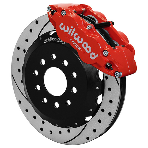 Wilwood Brake Kit, Front, FNSL6R Big Brake (Hat), Radial, 13.00 Rotor, SRP, Red, For Chevrolet, Kit