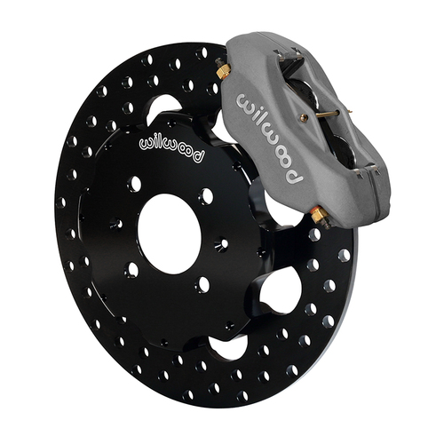 Wilwood Brake Kit, Front, FDLI Drag, (Hat), Lug, 11.75 Rotor, GT Slotted & Drilled, Ano, Kit