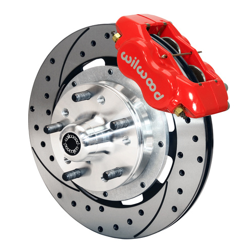 Wilwood Brake Kit, Front, FDLI Big Brake (Hub), Lug, 12.19 Rotor, SRP, Red, For Buick, For Cadillac, For Chevrolet, For GMC, Olds, For Pontiac, Kit