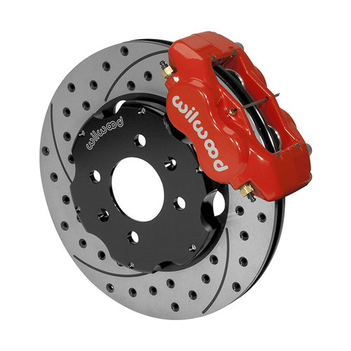 Wilwood Brake Kit, Front, FDLI Big Brake (Hat), Lug, 11.00 Rotor, SRP, Red, For Honda, Kit