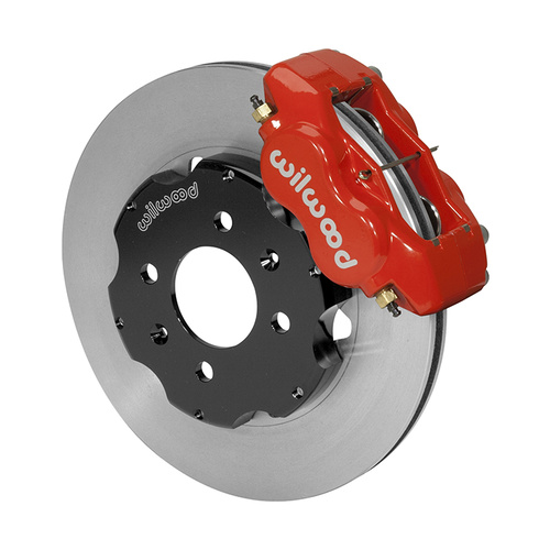 Wilwood Brake Kit, Front, FDLI Big Brake (Hat), Lug, 11.00 Rotor, Plain Face, Red, For Honda, Kit