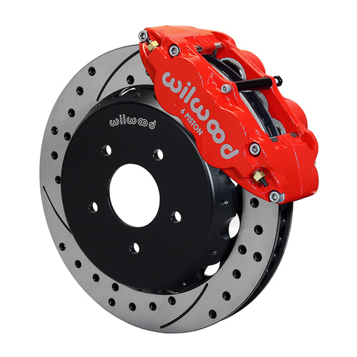 Wilwood Brake Kit, Front, FNSL6R Big Brake (Hat), Radial, 13.00 Rotor, SRP, Red, For Pontiac, w/Lines, Kit