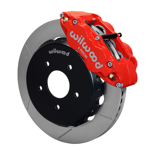 Wilwood Brake Kit, Front, FNSL6R Big Brake (Hat), Radial, 13.00 Rotor, Plain Face, Red, For Pontiac, w/Lines, Kit