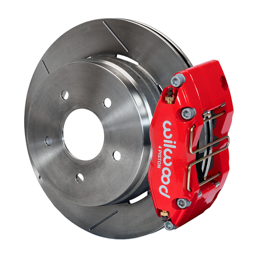 Wilwood Brake Kit, Rear, NDPR-DS For OE Parking Brake, Radial, 12.19 Rotor, Plain Face, Red, OEM, Kit