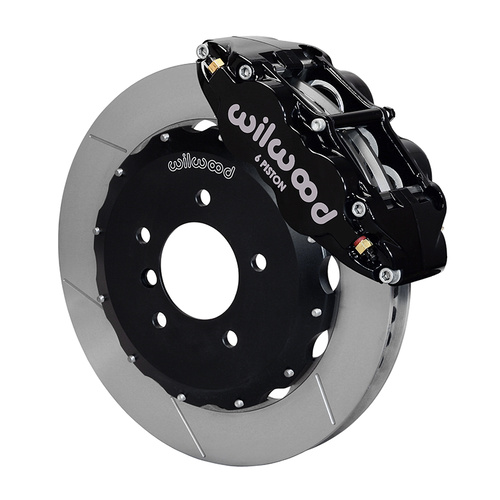 Wilwood Brake Kit, Front, FNSL6R Big Brake (Hat), Radial, 13.00 Rotor, Plain Face, Black, For BMW, Kit