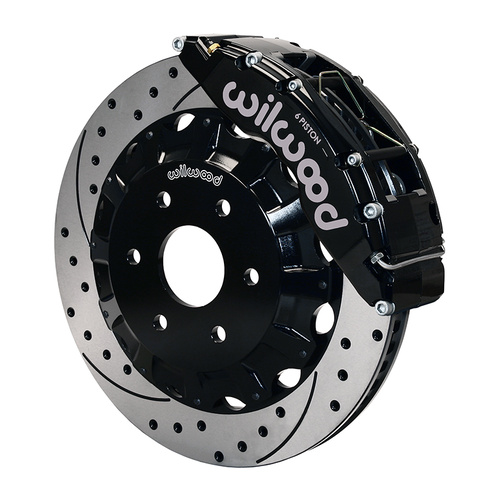 Wilwood Brake Kit, Front, TC6R Big Brake Truck, Radial, 16.00 Rotor, SRP, Black, For Cadillac, For Chevrolet, For GMC, Kit