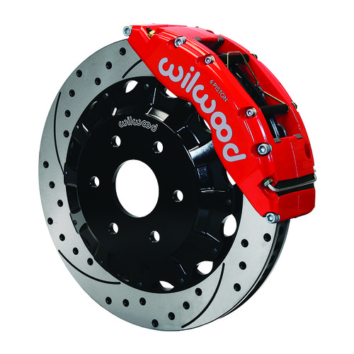 Wilwood Brake Kit, Front, TC6R Big Brake Truck, Radial, 16.00 Rotor, SRP, Red, For Cadillac, For Chevrolet, For GMC, Kit